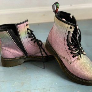 Rainbow shoes, practically new!